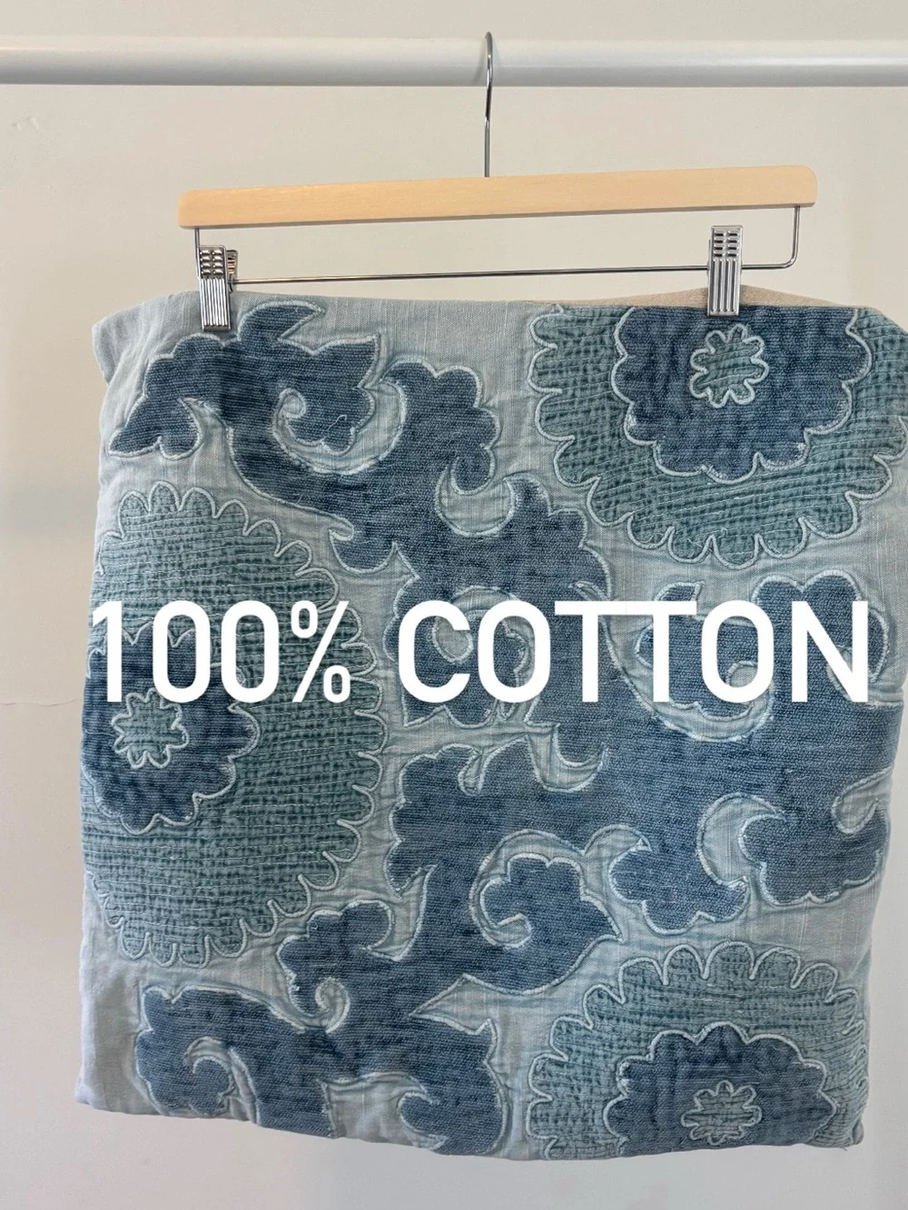 Pottery Barn Stitched Medallion Pillow Cover | 20x20 | 100% Cotton